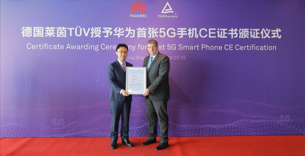 HUAWEI Mate X recibe el primer certificado 5G CE del mundo otorgado por TÜV Rheinland